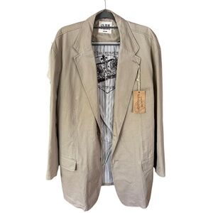 NWT 626 Blue Men's tan sport coat blazer size 50 LONG